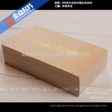 Varnishing letterpress luxury paper vertical business cards printer